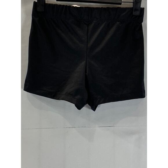 NIKE Women's Black Swoosh-Logo Team Boy Pull-On Running Shorts SZ S - Picture 2 of 5